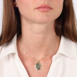 Women's 14K Gold Oval Priestly Blessing Pendant