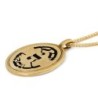 Women's 14K Gold Oval Priestly Blessing Pendant