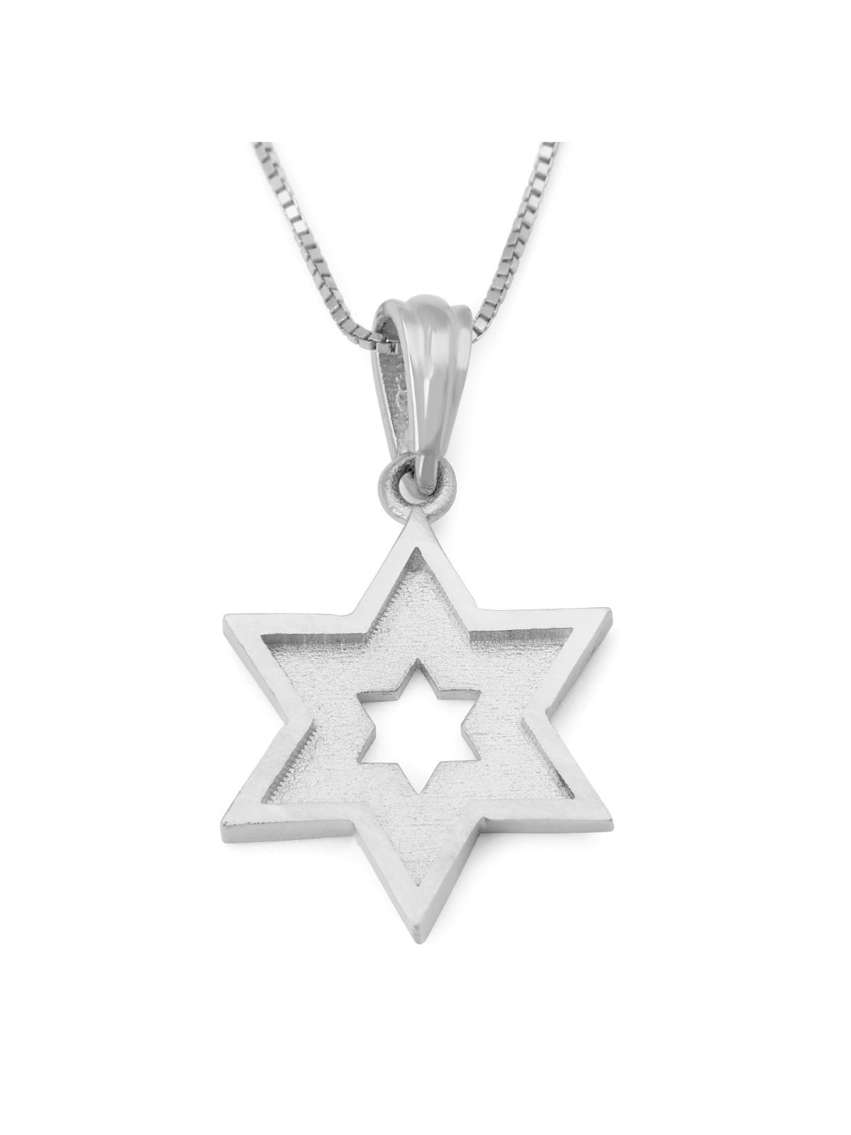 14K Gold Cut-Out Star of David Pendant
