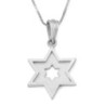 14K Gold Cut-Out Star of David Pendant
