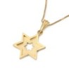 14K Gold Cut-Out Star of David Pendant