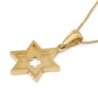 14K Gold Cut-Out Star of David Pendant