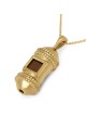 14K Gold Mezuzah Pendant with Nano Tanach Chip