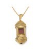 Pendentif Mezuzah en or 14 carats avec puce Nano Tanach