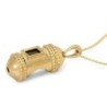 14K Gold Mezuzah Pendant with Nano Tanach Chip