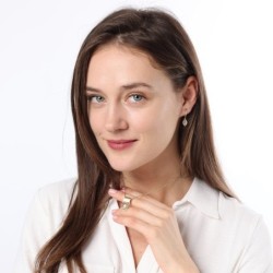 14K Gold Hamsa Folded Tab Ruby Pendant Necklace - Yellow or White Gold