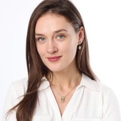 14K Gold Hamsa Folded Tab Ruby Pendant Necklace - Yellow or White Gold