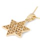 Composite Star of David 14K Gold Pendant Necklace