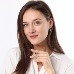 14K Yellow Gold Hoshen Shema Yisrael Pendant Necklace - Unisex