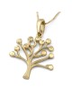 14K Gold Tree of Life Pendant Necklace