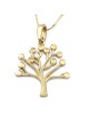 14K Gold Tree of Life Pendant Necklace