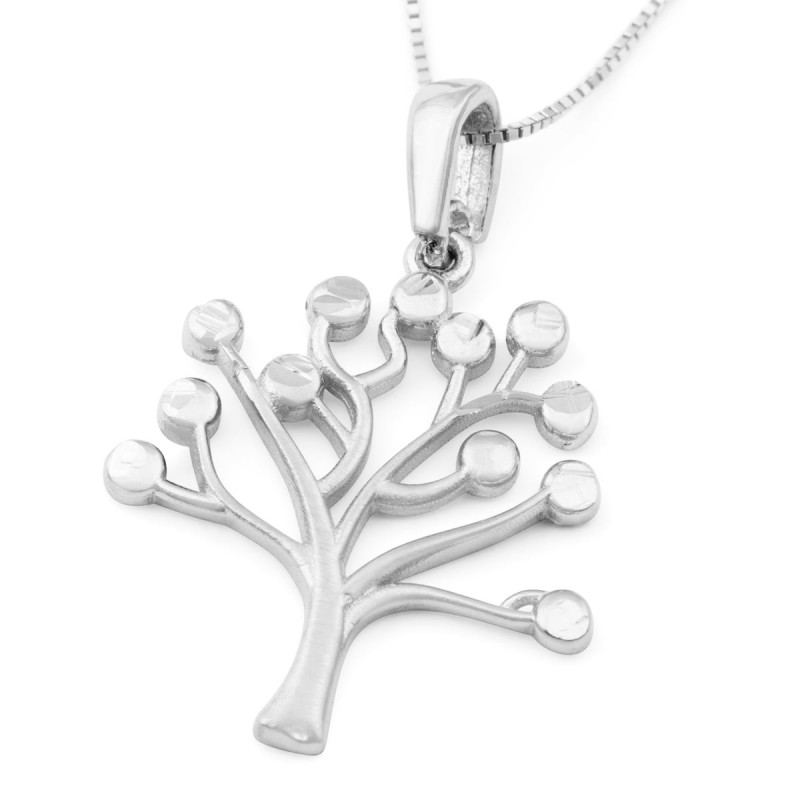 Collier pendentif arbre de vie en or 14 carats