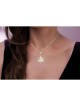 Diamond-Accented 14K Yellow Gold Star of David Pendant Necklace With D