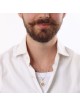 Collier pendentif grenade en or 14 carats avec étoile de David et accent rubis