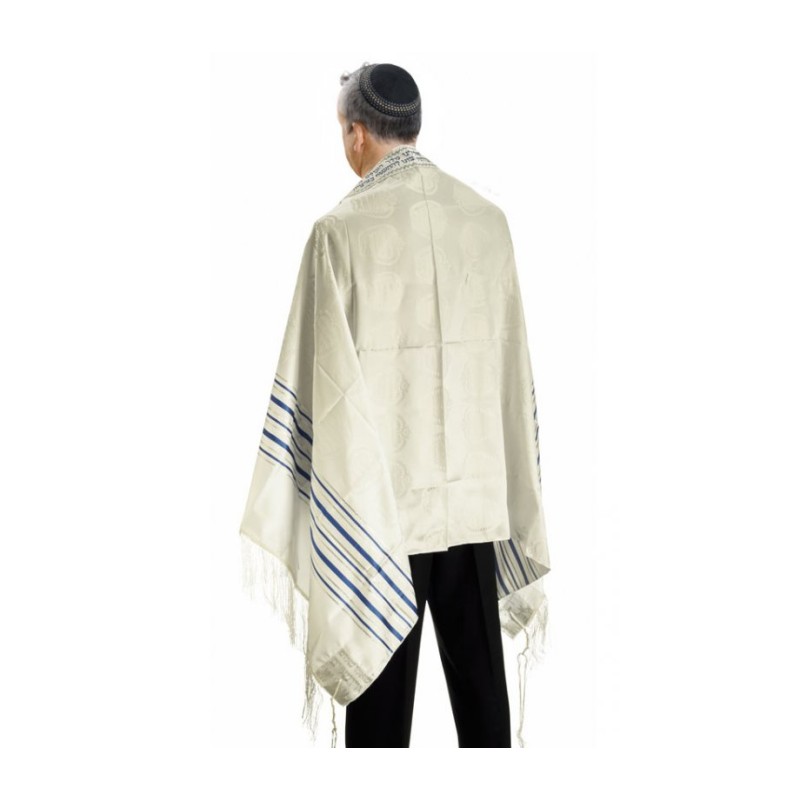 Talitnia Zion Paz Tallit Prayer Shawl Blue Go... | Traditional Tallits