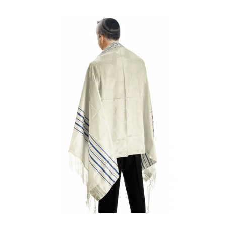 Talitnia Zion Paz Tallit Prayer Shawl Blue Go... | Traditional Tallits