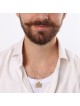 Modern 14K Yellow Gold Hoshen Pendant Necklace