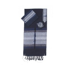 Gabrieli Handwoven Dark Blue Silk Tall... | Gabrieli Hand Woven Tallit