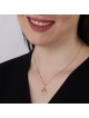 Luxurious 14K Gold Interlocking Star of David Pendant Necklace