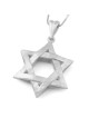 Luxurious 14K Gold Interlocking Star of David Pendant Necklace