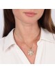 14K Gold Floral Star of David Pendant With 109 Diamonds