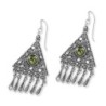 Traditional Yemenite Art Handcrafted Sterling Silver and Peridot Stone