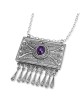 Art yéménite traditionnel fabriqué à la main en argent sterling filigrane Box Neck