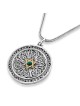 Collier pendentif Ana Bekoach de luxe en argent avec étoile de David en or et