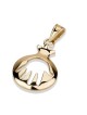 14K Gold Pomegranate with Hamsa Pendant Necklace