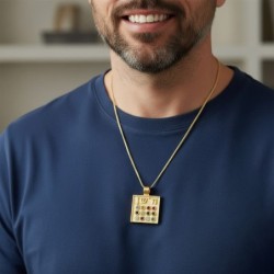 14K Gold Hoshen Pendant Necklace