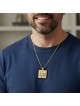 14K Gold Hoshen Pendant Necklace