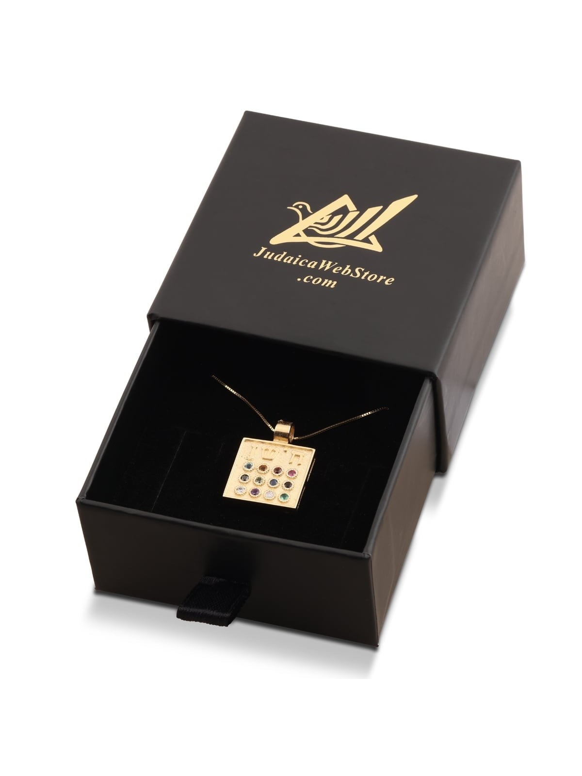 14K Gold Hoshen Pendant Necklace