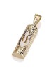 14K Gold Mezuzah Flame Pendant