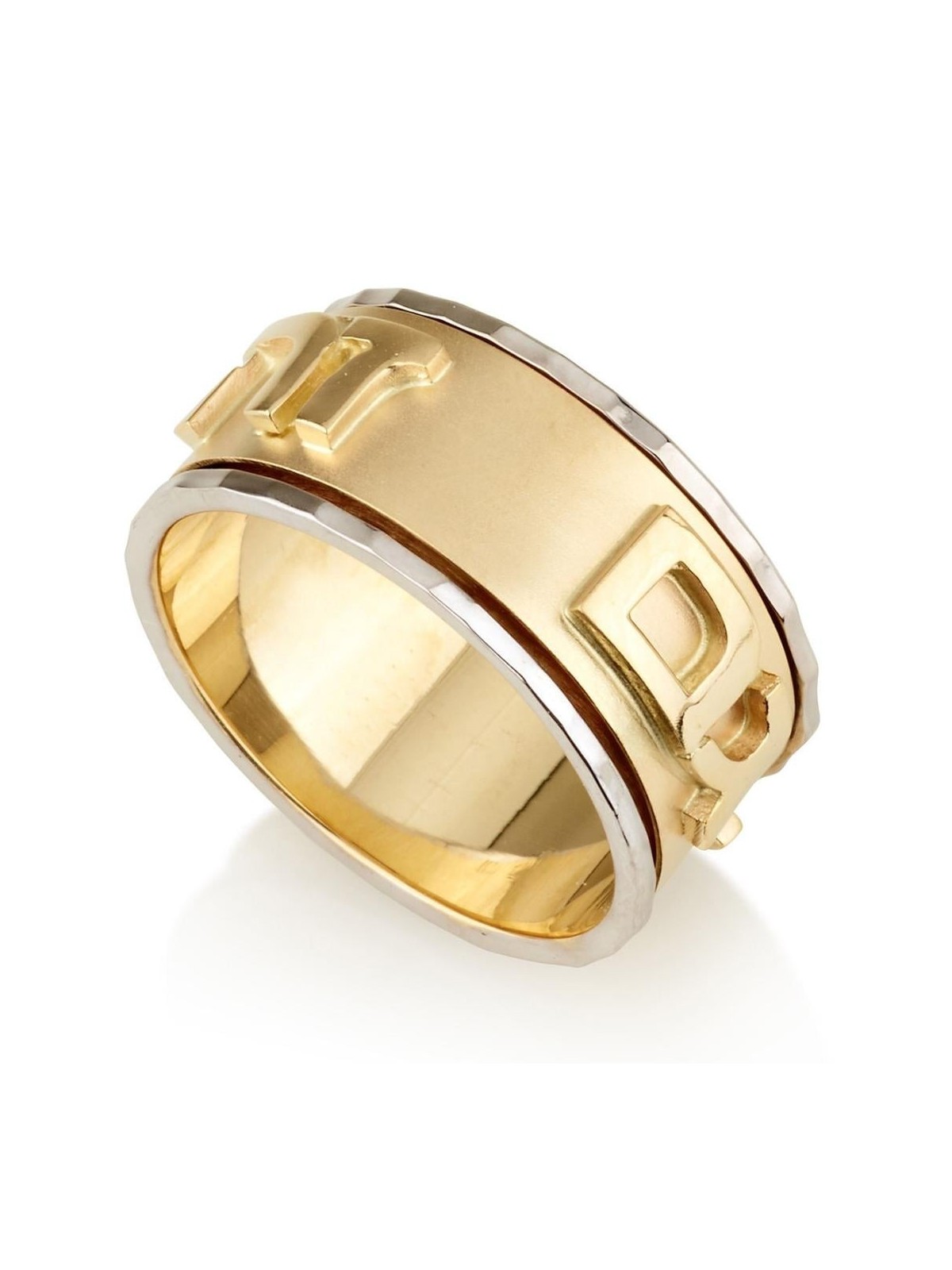 14K Yellow & White Gold 'This Too Shall Pass' Ring