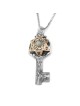 Collier Kabbale Uriel Key Argent et Or