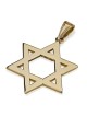 Large 14K Gold Classic Star of David Pendant