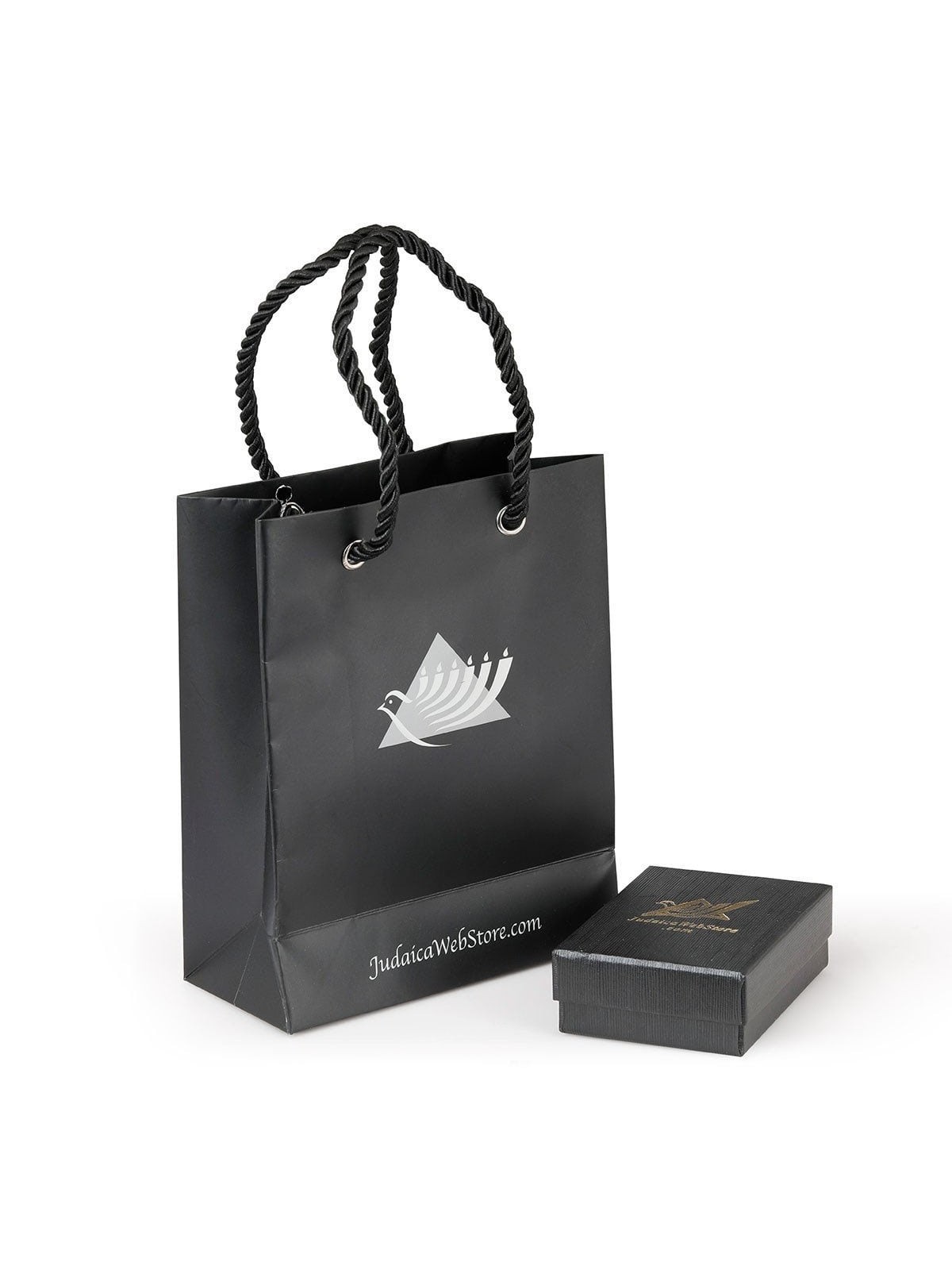 Pendentif étoile de David entrelacée bicolore en or 14 carats
