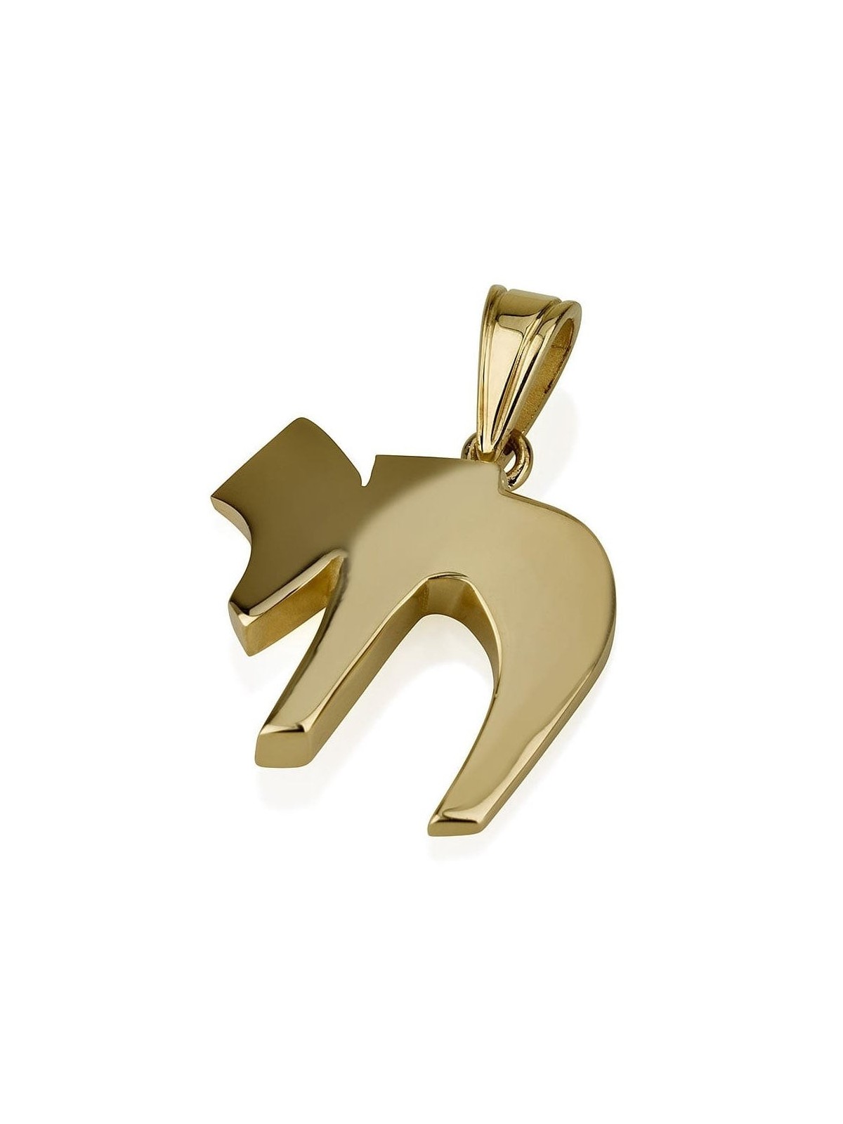 Pendentif Chai en or 14 carats