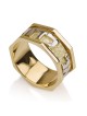 Deluxe 14K Gold Ani L'Dodi Jewish Wedding Ring - Song of Songs 6:3