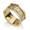 Deluxe 14K Gold Ani L'Dodi Jewish Wedding Ring - Song of Songs 6:3