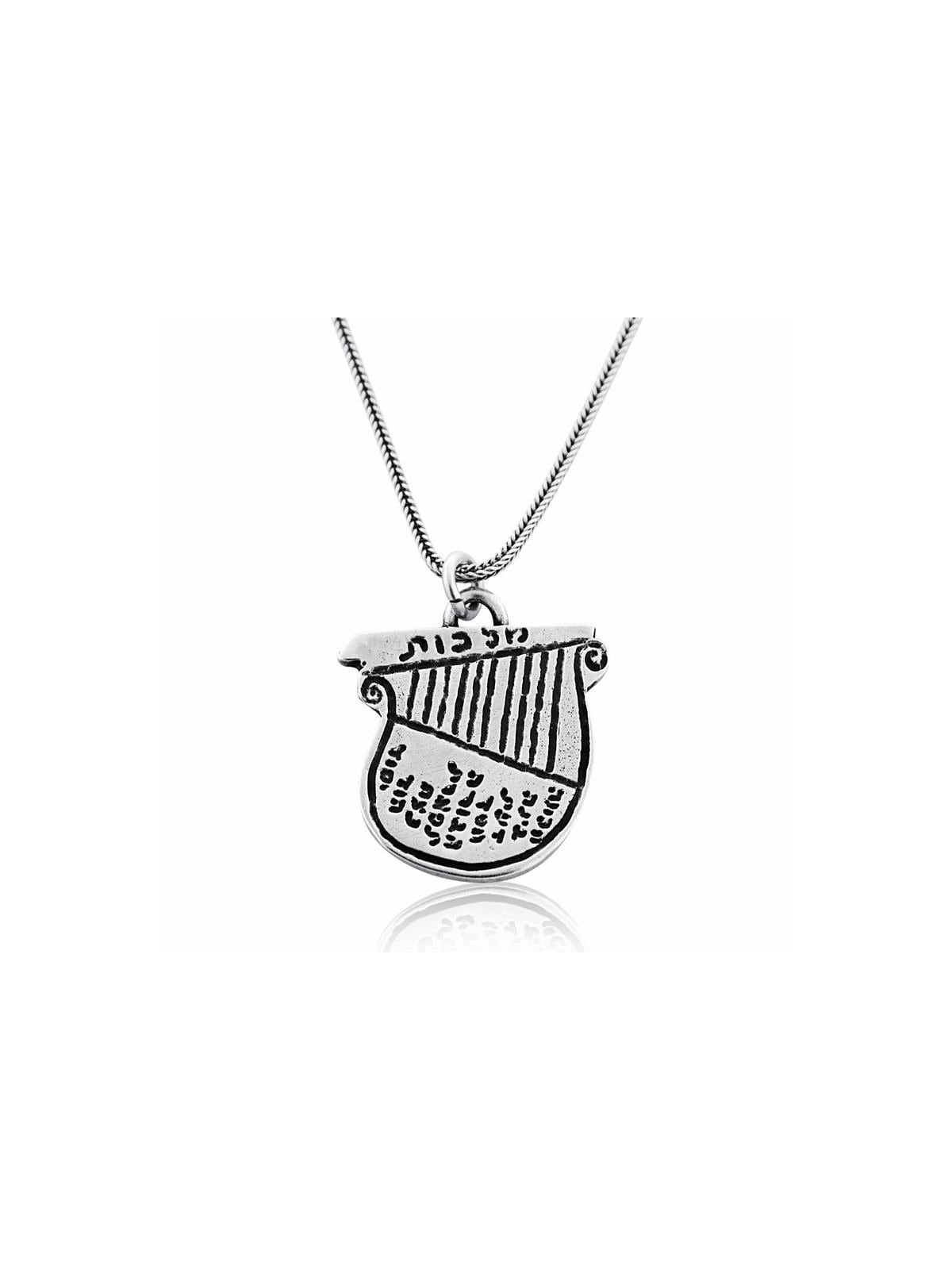 Collier pendentif Lyre en argent