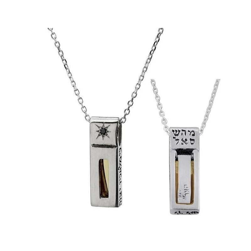 For He will Give His Angels Five Metals Kabbalah Pendant Necklace (Psa