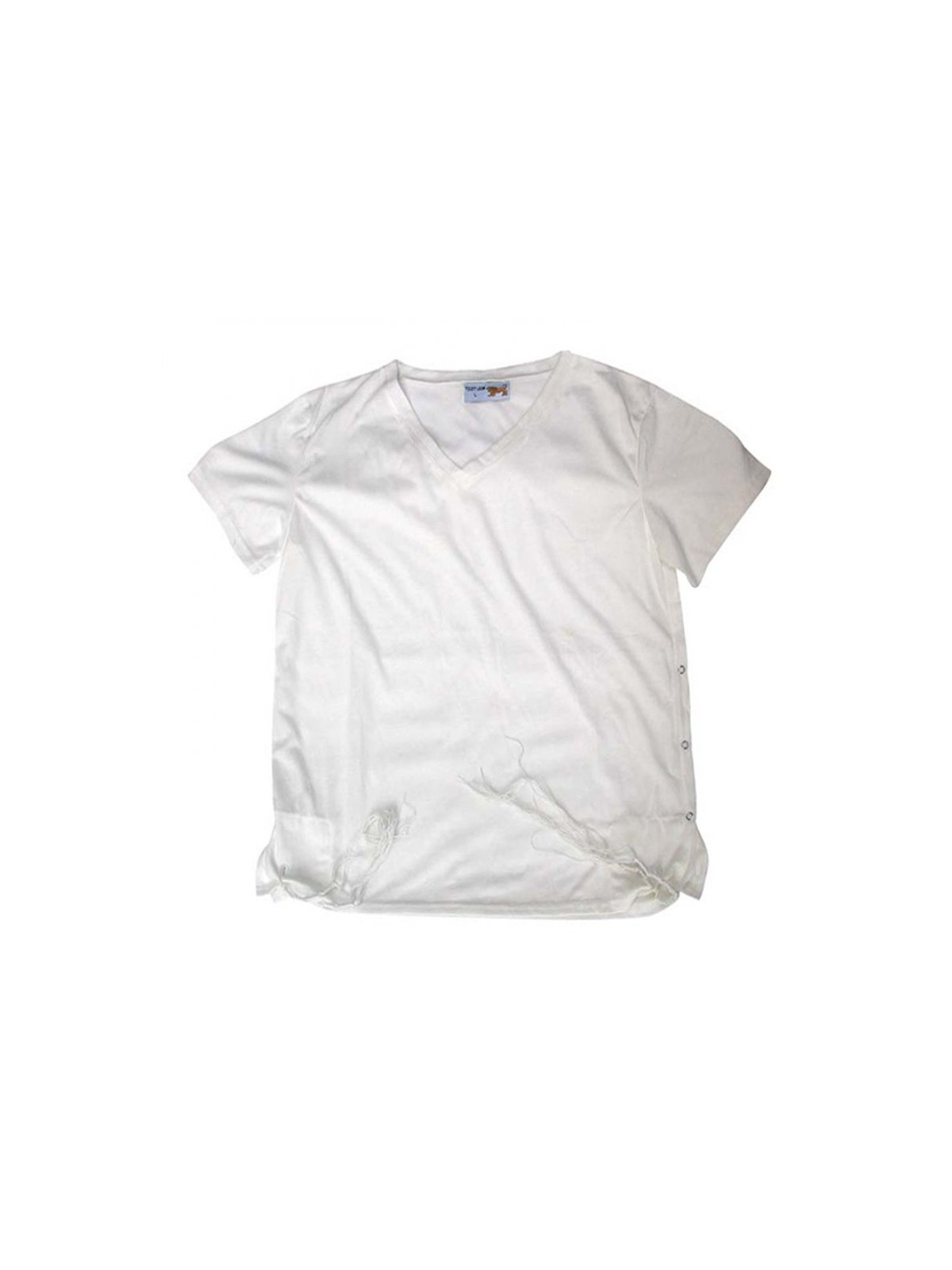 Adult White T Shirt with Tzitzit | Tzitzit T-Shirt