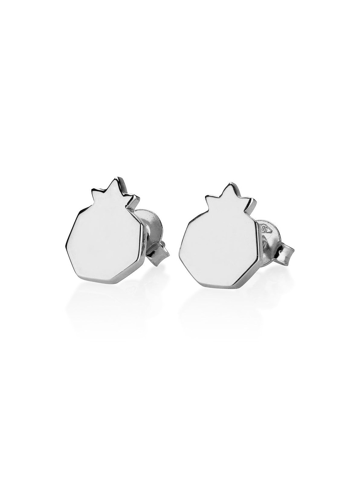 14K Gold Classic Pomegranate Stud Earrings