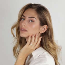 925 Sterling Silver Priestly Blessing Ring in Hebrew-English - Numbers