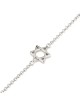 925 Sterling Silver Classic Star of David Bracelet - Rhodium Plated