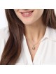 Double 14K Gold Star of David Pendant Necklace with Diamonds (Choice o