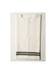 Talitnia White Wool Tallit Katan Without Center Frin... | Tallit Katan