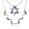 Interlocked Star of David Large Necklace With Reversibility