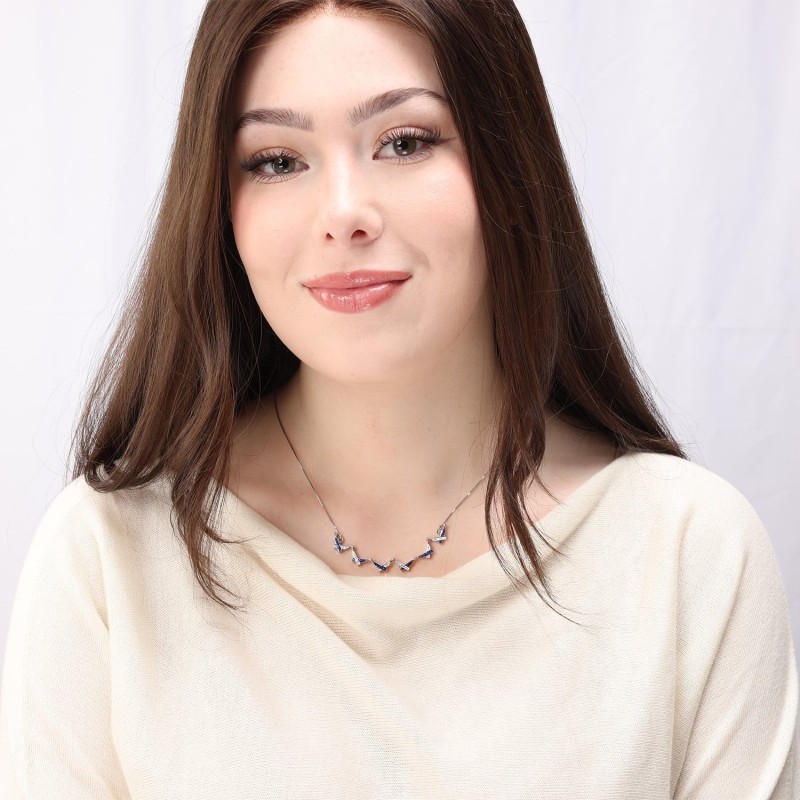Interlocked Star of David Large Necklace With Reversibility